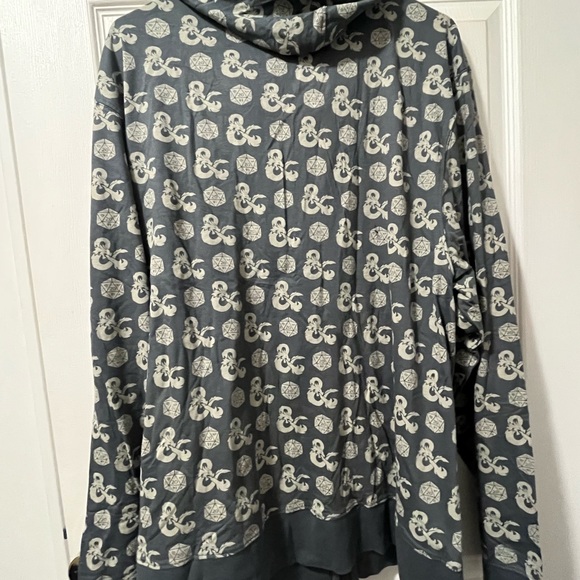 Dungeons & Dragons LOOTWear Limited Edition Zip Up Hoodie Grey XL NWOT - Picture 4 of 5